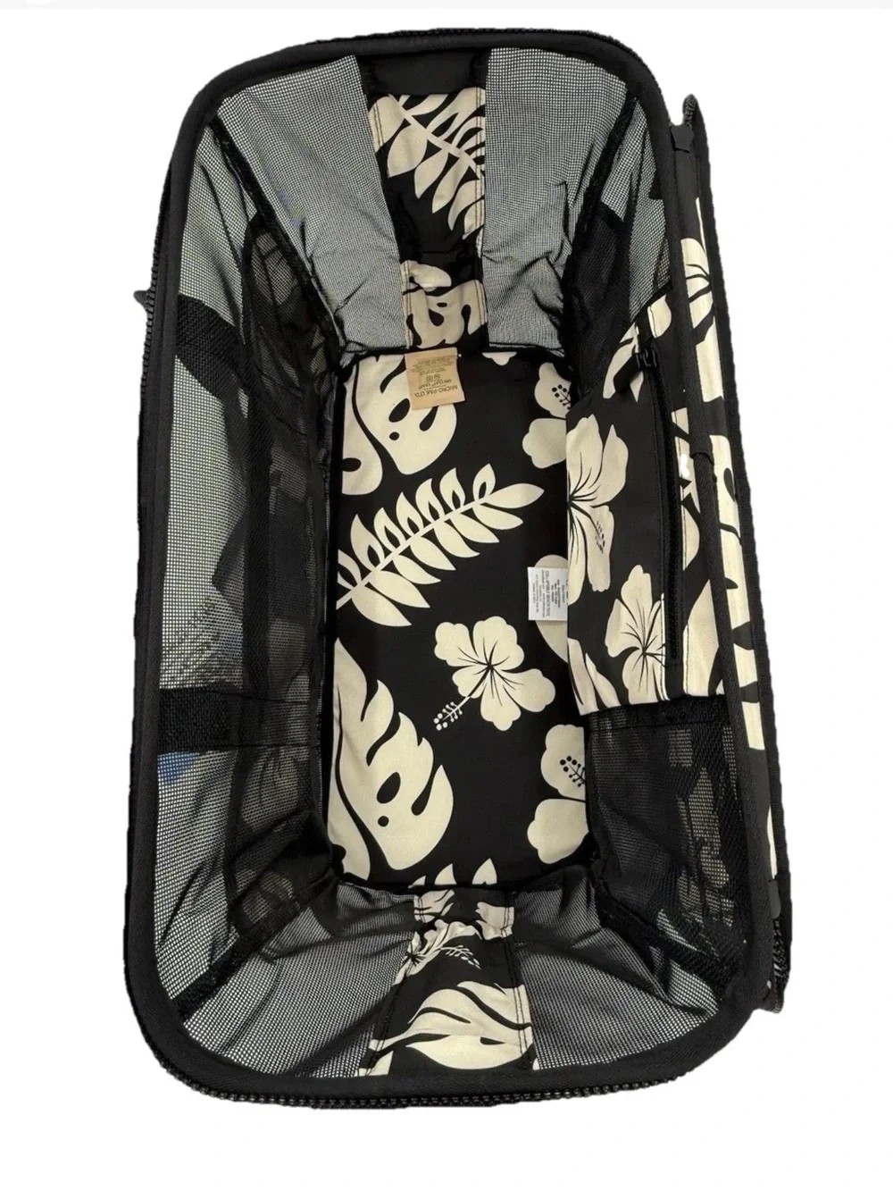 Aloha + CleverMade Collapsible Beach Tote Black